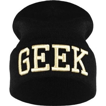 Blingstar zimní čepice beanie Geek black gold 3D