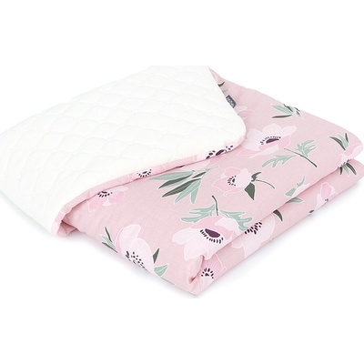 Mamo Tato Oboustranná deka Velvet Růže smetanová růžová – Zboží Mobilmania