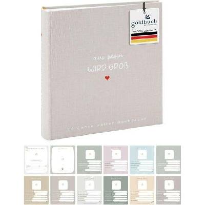 Goldbuch 31 033 Fotoalbum „Od malého k velkému“, fotokniha se 100 bílými stránkami s pergamenovými