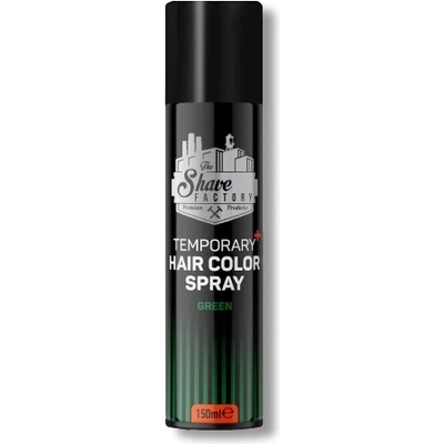 The Shave Factory dočasný farbiaci sprej na vlasy zelený 150ml