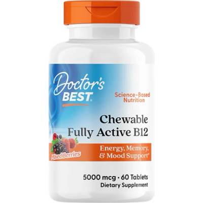 Chewable Fully Active B12 5000 mcg [60 Дъвчащи таблетки]