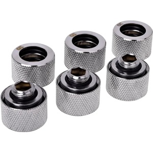 Alphacool Комплект фитинги Alphacool HT 16mm - G1/4, 90°, Хром, 6-pack (AC-1012843) - pcbuild