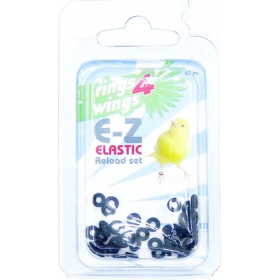 E-Z Elastic Ring Kroužky 3,5 mm 50 ks černé