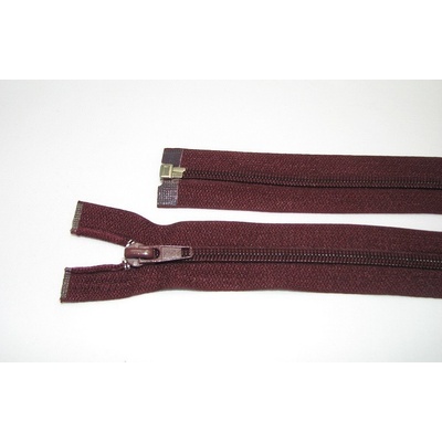 Zips špirála deliteľný 5mm - dĺžka 55cm, tmavá bordová