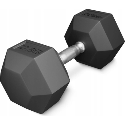 4FIZJO Činky potažené/pogumované pevné 1 x 27,5 kg