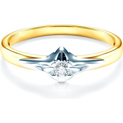 Savicki zásnubní prsten dvoubarevné zlato diamant SAV0119D