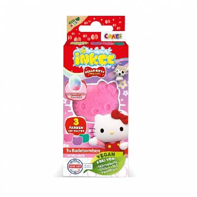 Комплект ефервесцентни бомбички за баня, Craze, Hello Kitty, 3 броя