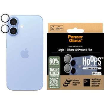 Panzer Стъклен протектор за камера PanzerGlass - Hoops Transparent, iPhone 16/16 Plus (5715685003028)