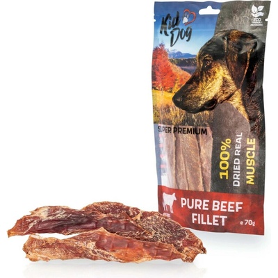 KidDog SUPER PREMIUM 100% Hovädzia čistá svalovina filety 70 g