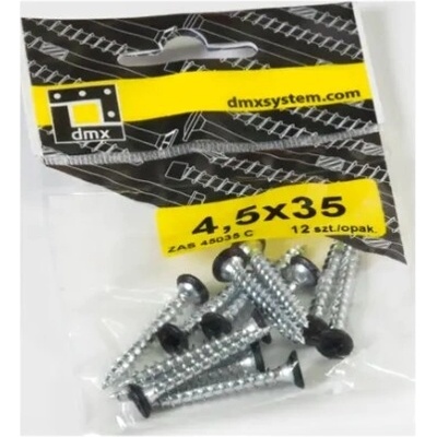 Domax ZAS 45035 Tesárske skrutky čierne 4,5x35mm 12ks