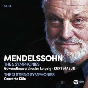 Warner Masur, Gewandhaus-Orchester Leipzig: Mendelssohn: Complete Symphonies, Complete String Symphonies - 6CD (063774)