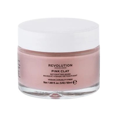 Revolution Skincare Pink Clay Detoxifying детоксикираща глинена маска 50 ml за жени