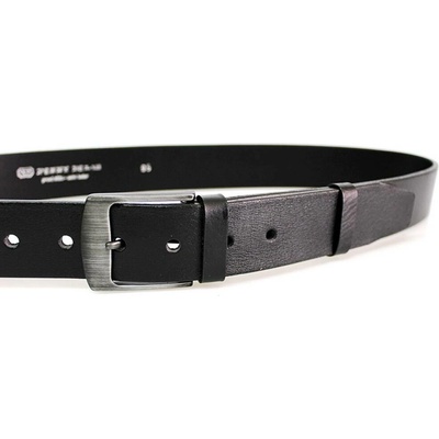 Belts F2-60-HL kožený opasek černý