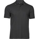 TEE JAYS tj1405 / Мъжка еластична поло тениска от плътен памук - тъмносива m (18140567002)