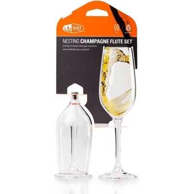 GSI Outdoors Nesting Champagne Flute Set