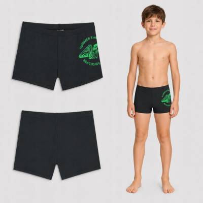 Chlapčenské plavky 4F junior boxerky čierne