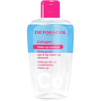Dermacol Collagen двуфазен продукт за премахване на водоустойчив грим за зоната около очите и устните 150ml