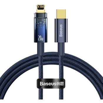 Baseus Кабел Baseus Explorer, USB-C към Lightning, 20W, 1m, син (CATS000003)