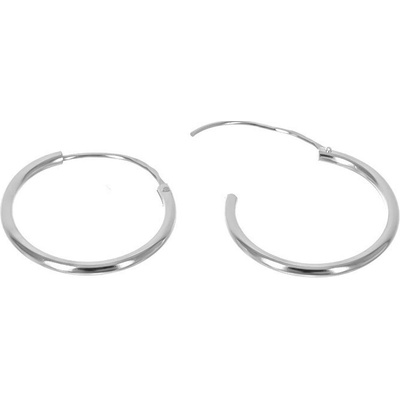 Argento Strieborné náušnice krúžky - 18 mm priemer 65553