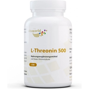 vitaworld L-Threonin / Л-Треонин 500 mg, 120 капсули (13364040 VW)