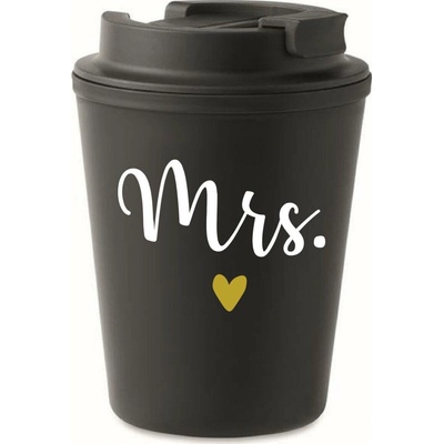 Giftela MRS. černý termohrnek 300 ml