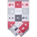 SVITAP Ovečky kocka 50x70cm 3ks červená