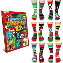 United ODDsocks pánsky ADVENTNÝ KALENDÁR 12 ponožiek