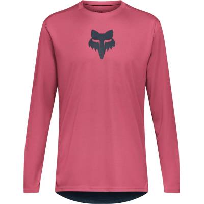 FOX Racing Мъжка фланелка с дълъг ръкав за колоездене FOX Racing Ranger L/S Jersey Fox Head Cycling jersey - Berry - размер XL (056-3670-0514)