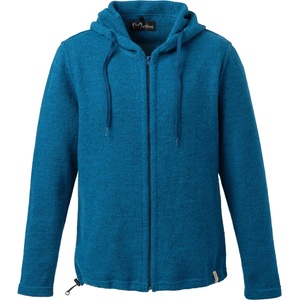 Mufflon Мъжко вълнено яке Mufflon Kian Merino hoodie - Sea (005-6582-0411)