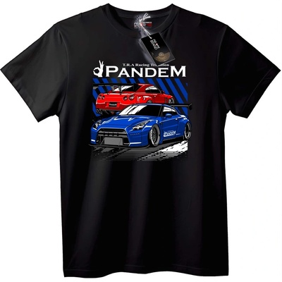 NOONEBRAND Тениска PANDEM Racing - 3XL, White