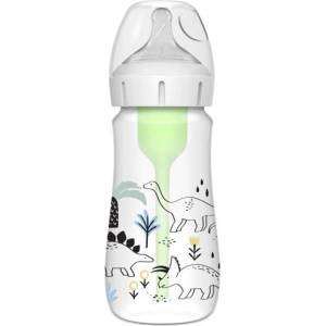 Dr. Brown's Бебешко шише Dr. Brown's Options+ - Wide-Neck, 270 ml, Dino (WB91010-INTLX) - ozone