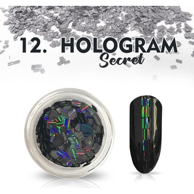 Allepaznokcie Hologram Secret 12 čierne