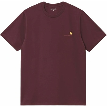 Carhartt WIP American Script S/S vínová