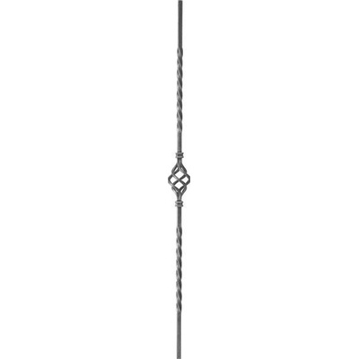 KP Zdobená tyč 21.024 pre kované ploty, brány a zábradlia, 950 mm, pr.12x12 mm