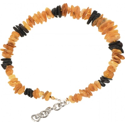 Jantarový Přírodní Obojek proti klíšťatům a blechám Baltské jantary MAX NaturalBlack Amber 20-25 cm č. 178