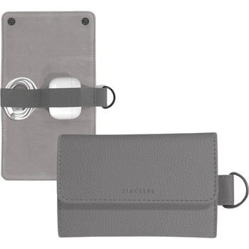 Stackers Калъф за зарядни и слушалки Stackers Compact Pebble тъмносив (75957)