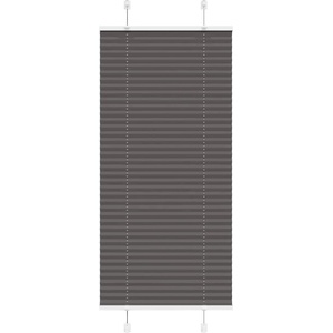 vidaXL Плисирана щора черна 65x150 cm Ширина на плата 64, 4 cm (4015136)