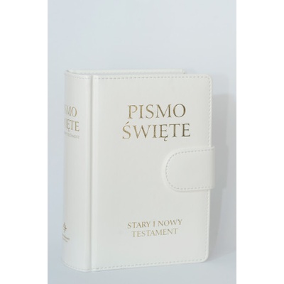 Pismo Święte Stary i Nowy Testament wydanie skóropodobne z zapięciem magnetycznym