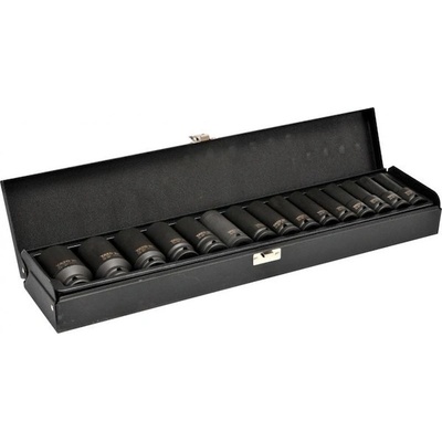 Nástavce 1/2" rázové šestihranné 15ks 10-32mm CrM YATO YT-1055 – Zboží Dáma