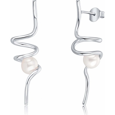 JwL Luxury Pearls stříbrné náušnice s perlou JL0620
