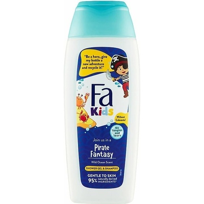 Fa Kids Pirate Fantasy sprchovací gél a šampón so sviežou morskou vôňou 400 ml
