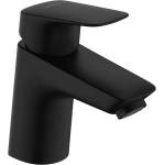 Hansgrohe Logis - Смесител за умивалник със сифон, EcoSmart, матово черно 71170670 (71170670)