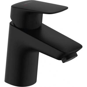 Hansgrohe Logis - Смесител за умивалник със сифон, EcoSmart, матово черно 71170670 (71170670)