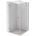 Mexen Lunar-B L лява врата за душ кабина 80 x 80 см, прозрачна, четкана мед - 832L-080-080-65-00-L (832L-080-080-65-00-L)