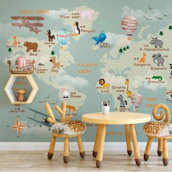 Image 1 of Art Gift Decor Фототапет Образователна карта