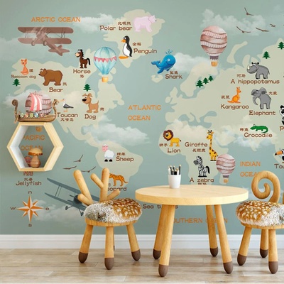 Art Gift Decor Фототапет Образователна карта