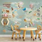 Art Gift Decor Фототапет Образователна карта