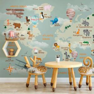 Art Gift Decor Фототапет Образователна карта