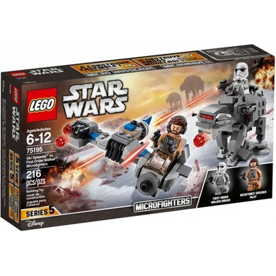 LEGO® Star Wars™ 75195 Snežný spídr a kráčející kolos Prvního řádu