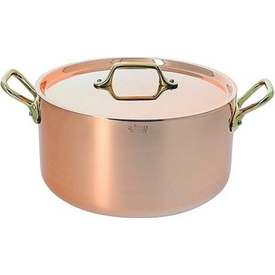 De Buyer Měděný hrnec s bronzovými uchy 24 cm Inocuivre